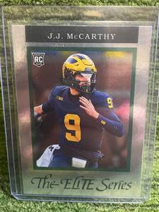 lot 32 image: 2024 Donruss Elite, The Elite Series J.J. McCarthy RC