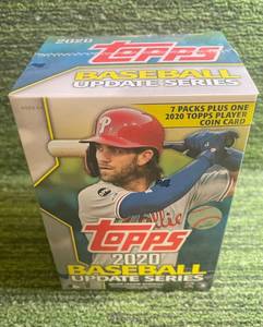 lot 38 image: 2020 topps Baseball Update Series Blaster Box w 7 Packs