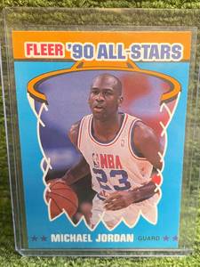 lot 47 image: 1990 Fleer 90 All-Stars Michael Jordan