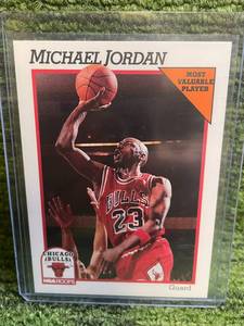 lot 56 image: 1991 NBA Hoops MVP Michael Jordan