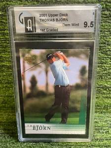 lot 60 image: 2001 Upper Deck Thomas Bjorn Graded GAI 9.5