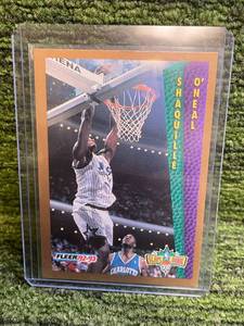 lot 99 image: 1992-93 Fleer Shaquille ONeal Rookie Card