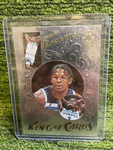 lot 101 image: 2021-22 Illusions Anthony Edwards King of Cards Insert