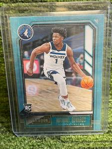 lot 103 image: 2020-21 Playbook Anthony Edwards Rookie Card