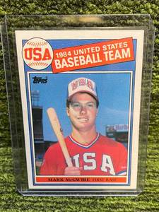 lot 144 image: 1985 Topps Rookie Mark Mcgwire Rookie