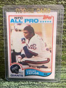 lot 175 image: 1982 Topps All-Pro Lawrence Taylor Rookie Card