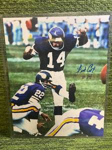 lot 170E image: Vikings Fred Cox Autographed 8 x 10 Photo