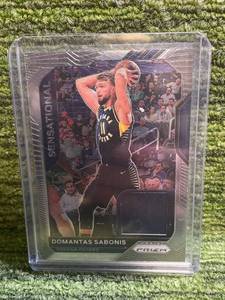 lot 199 image: 2020-21 Prizm Jersey Relic Domantas Sabonis