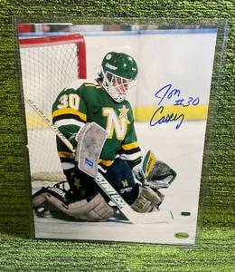 lot 10D image: Jon Casey(from Grand Rapids) Autographed 8 x 10 Photo with Authenticity