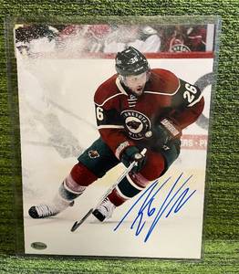 lot 10A image: Wild Thomas Vanek Autographed 8 x 10 Photo with Authenticity