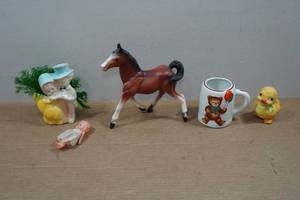 lot 180 image: Antique Toys and Vases