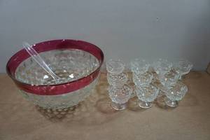 lot 192 image: Whitehall Punch Bowl Set