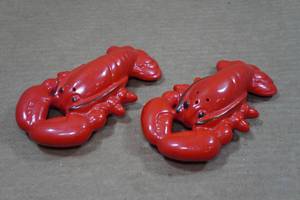 lot 212 image: Vintage Ceramic Lobster Salt & Pepper Shaker Set