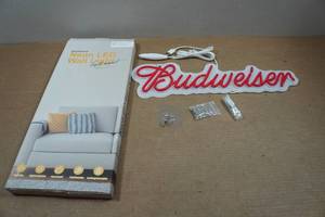 lot 231 image: Budweiser Beer LED Sign
