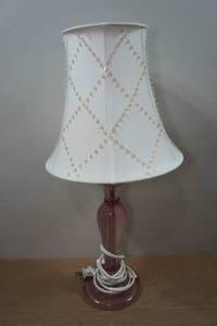 lot 238 image: Lucite Glass Table Lamp