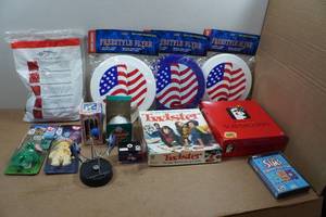 lot 249 image: Assorted Collectibles - Beanie Babies, Board Games, Frisbees
