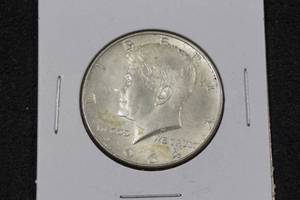 lot 10 image: 1964-D Kennedy Silver Half Dollar Coin