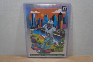 lot 20 image: 2024 Donruss Tyreek Hill Downtown Box Topper Football Card