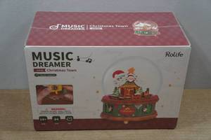 lot 117 image: Christmas Town Musical Snow Globe