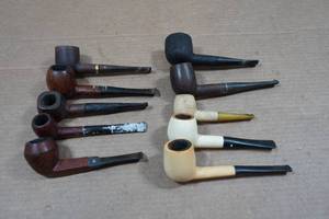 lot 140 image: 10 Vintage Tobacco Pipes