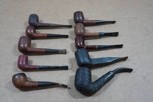 lot 141 image: 10 Vintage Tobacco Pipes