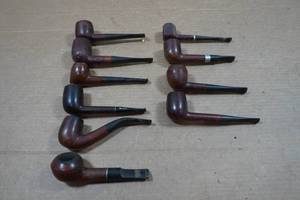 lot 143 image: 10 Vintage Tobacco Pipes