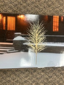 lot 8 image: Christmas Twinkle Tree With Lights - MSRP $150