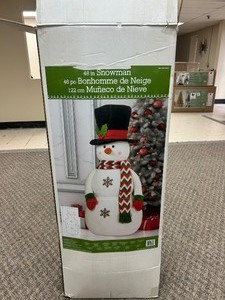 lot 11 image: 48 in Plush Snowman - MSRP $150