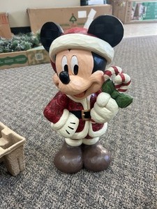lot 20 image: Disney Christmas Hand Painted Holiday Mickey - MSRP $158