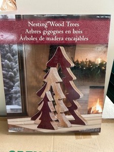 lot 35 image: Nesting Wood Trees - MSRP $15