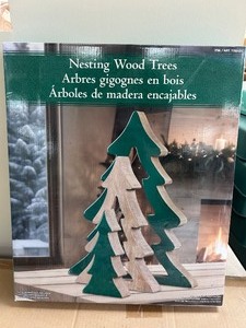 lot 37 image: Nesting Wood Trees - MSRP $15