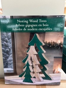lot 38 image: Nesting Wood Trees - MSRP $15