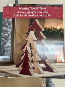 lot 40 image: Nesting Wood Trees - MSRP $15