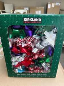 lot 57 image: Kirkland 50 Gift Bows - MSRP $20
