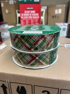 lot 67 image: 2 Pack Wire Edged Ribbon