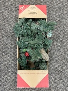 lot 71 image: 9 Pre-Lit LED With Twinkle Artificial Garland - MSRP $60