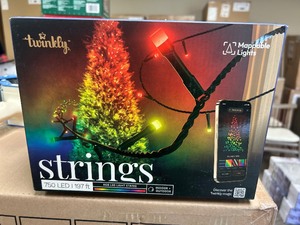 lot 79 image: 197 ft. Twinkly Strings LED Smart Lights - MSRP $200
