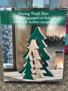 lot 81 image: Nesting Wood Trees - MSRP $15