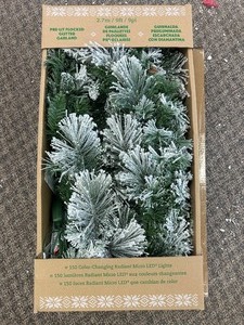 lot 82 image: 9 Pre-Lit LED With Twinkle Artificial Garland - MSRP $60