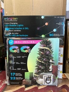 lot 90 image: Enbrighten LED Bubble Lights