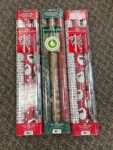 lot 98 image: 9 Rolls Kirkland Wrapping Paper - MSRP $30