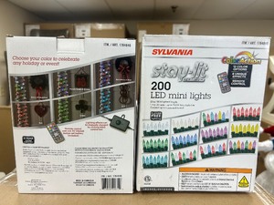 lot 106 image: (2) Stay-Lit 200 LED Mini Lights - MSRP $60