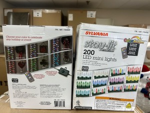 lot 108 image: (2) Stay-Lit 200 LED Mini Lights - MSRP $60