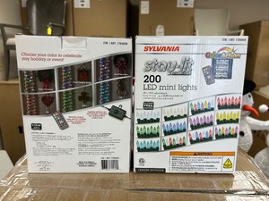 lot 109 image: (2) Stay-Lit 200 LED Mini Lights - MSRP $60