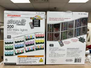 lot 111 image: (2) Stay-Lit 200 LED Mini Lights - MSRP $60