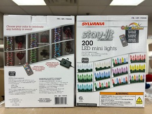 lot 112 image: (2) Stay-Lit 200 LED Mini Lights - MSRP $60
