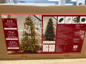 7.5ft Pre-lit Radiant LED with Twinkle Christmas Tree - MSRP $500