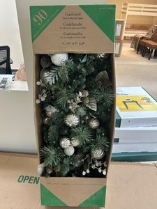 lot 29 image: 9 Pre-Lit LED With Twinkle Artificial Garland - MSRP $60