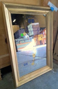 lot 31 image: Red burgundy wines mirrored artwork 15x20