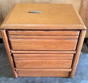 lot 51 image: Solid wood night stand